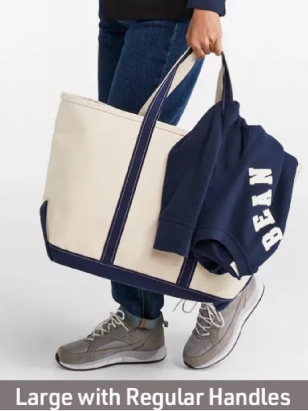 L.L. Bean Boat and Tote, Open-Top Size Large - Picture 2 of 4